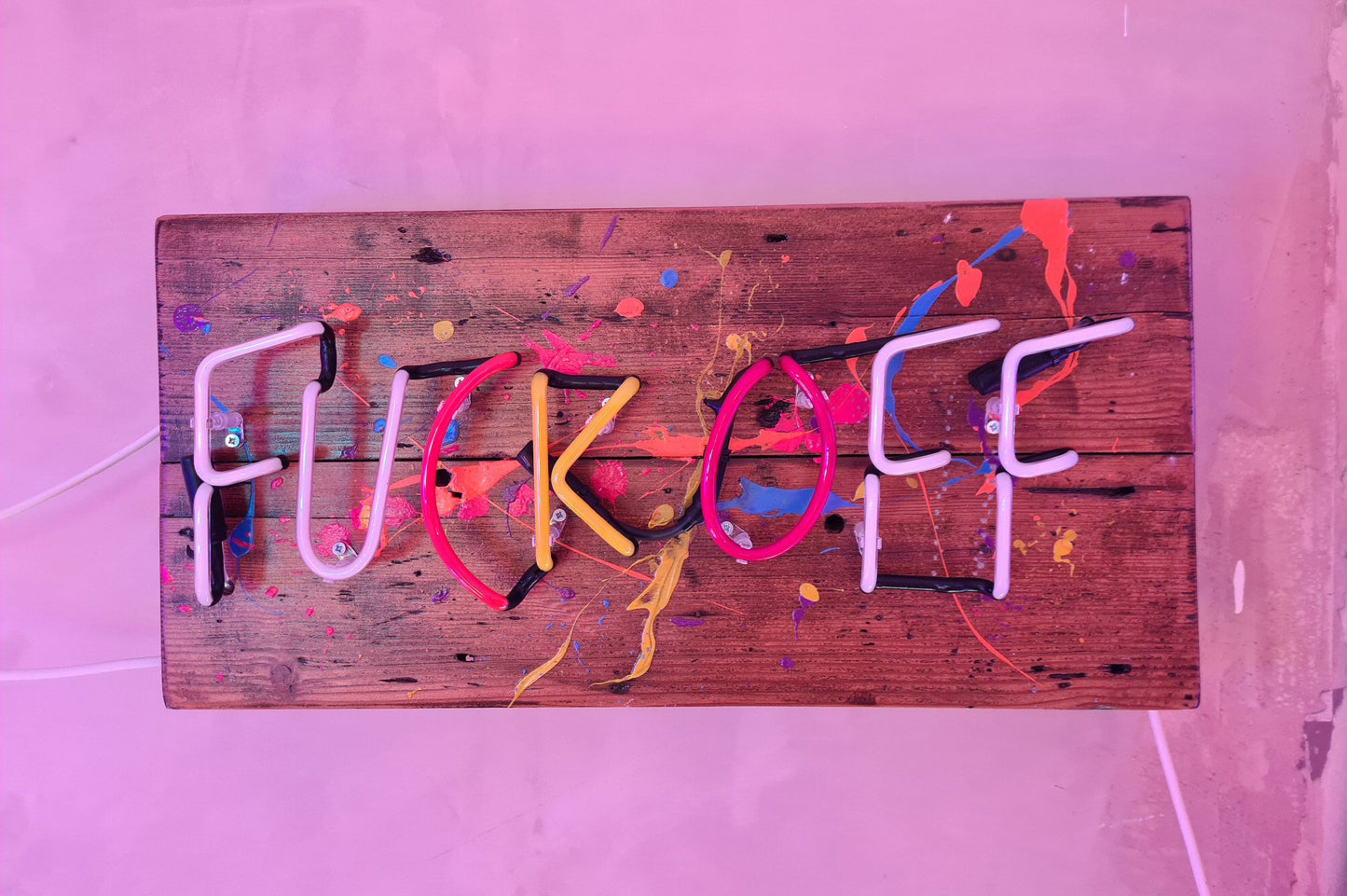 Fuck Off (Multi-Coloured) Neon Artwork