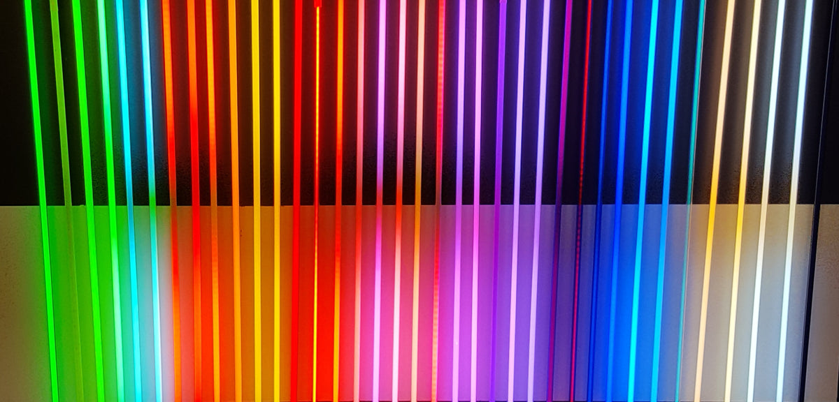 Full neon colour chart