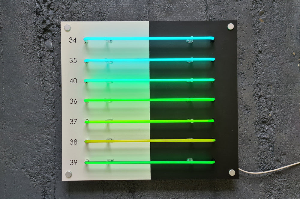Greens neon colours switched on