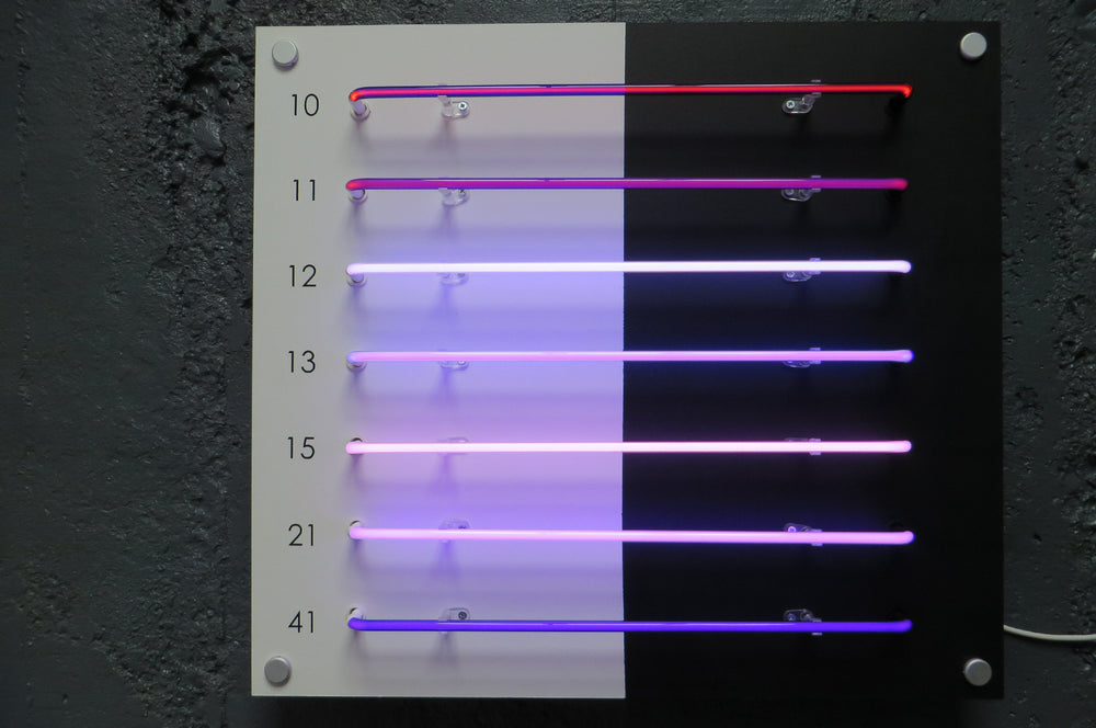 Purples neon colours switched on