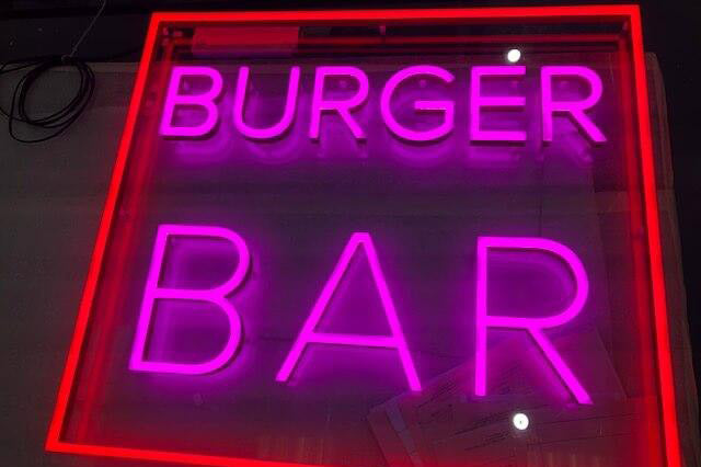 Burger Bar Premium LED Sign