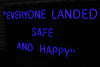 Everyone Landed Safe And Happy Neon Sign
