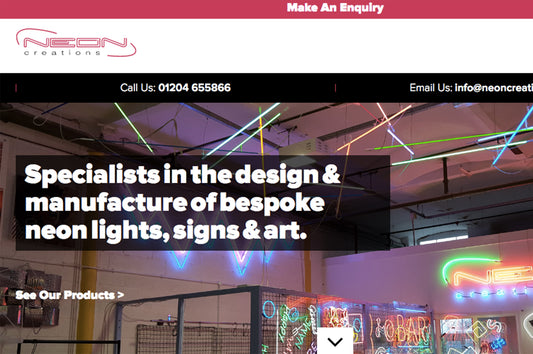 Neon Light On: Our New Website