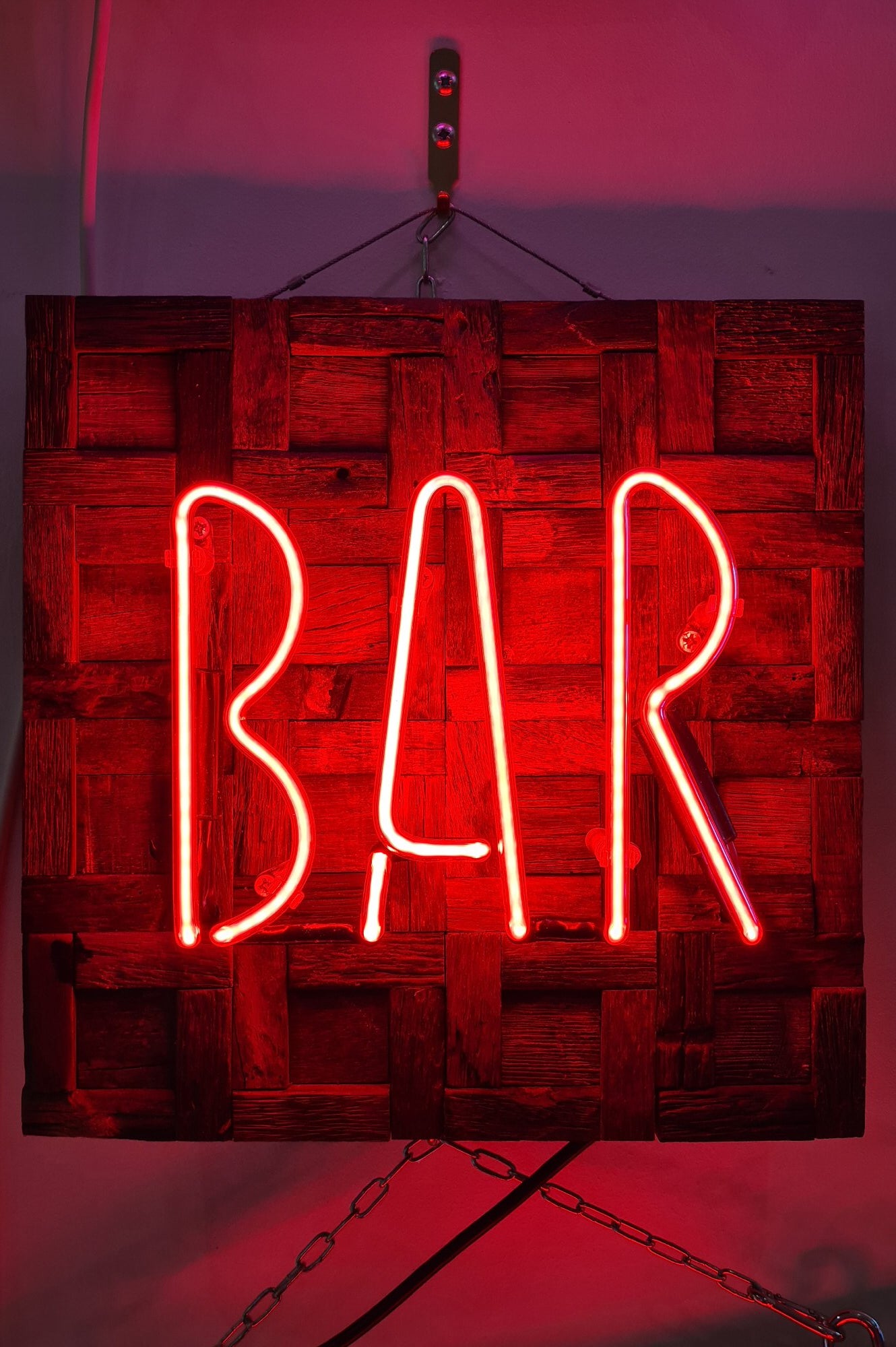 BAR (Red) Neon Light