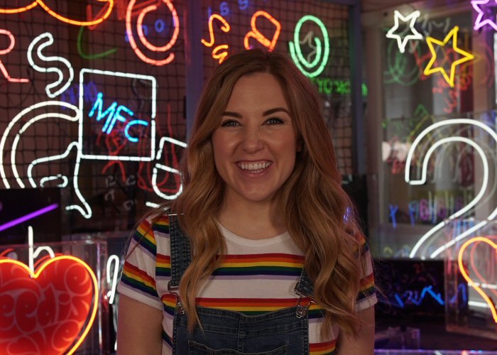 Maddie from Maddie's Do You Know? filmed in our workshop.