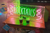 COCKTAILS with squiggles Neon Sign