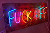 Fuck Off (Multi-Coloured) Neon Artwork