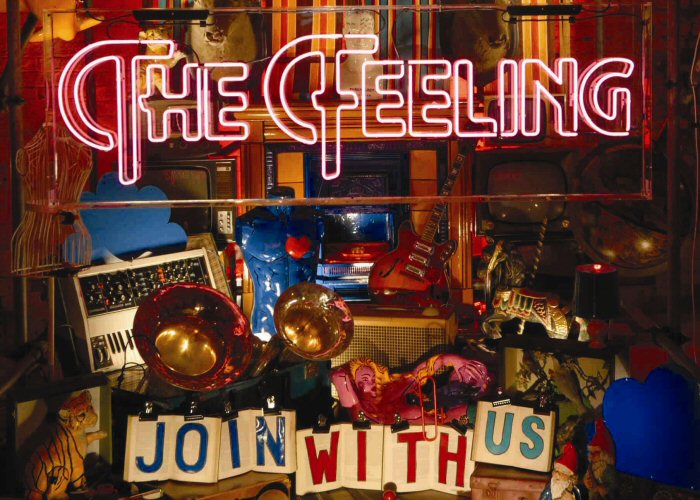 THE FEELING' pink neon sign. Real glass neon fitted inside clear acrylic case.