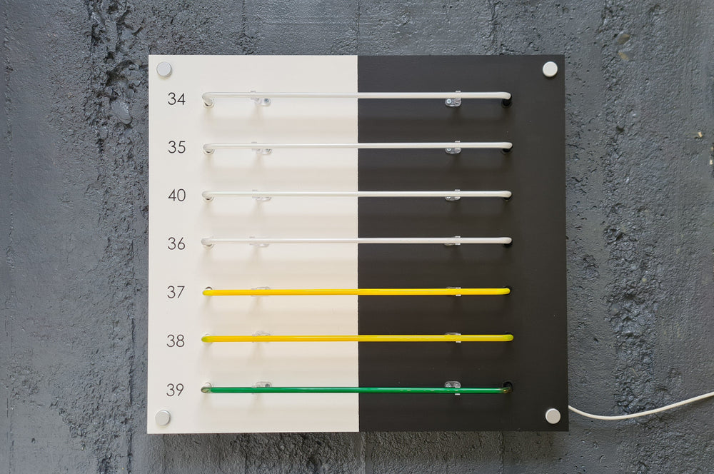 Greens neon tubes switched off