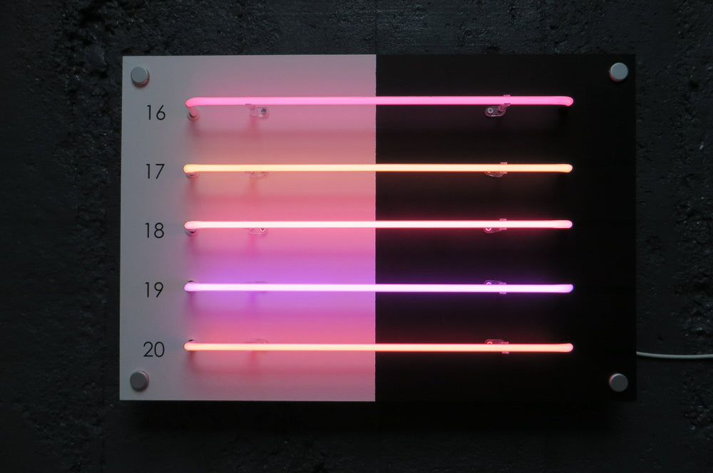 Pinks neon colours switched on