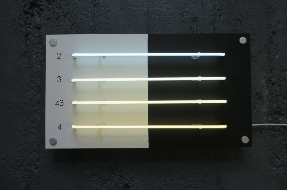 Whites neon colours switched on