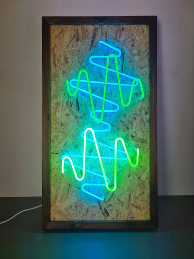 Electric Tide Neon Artwork