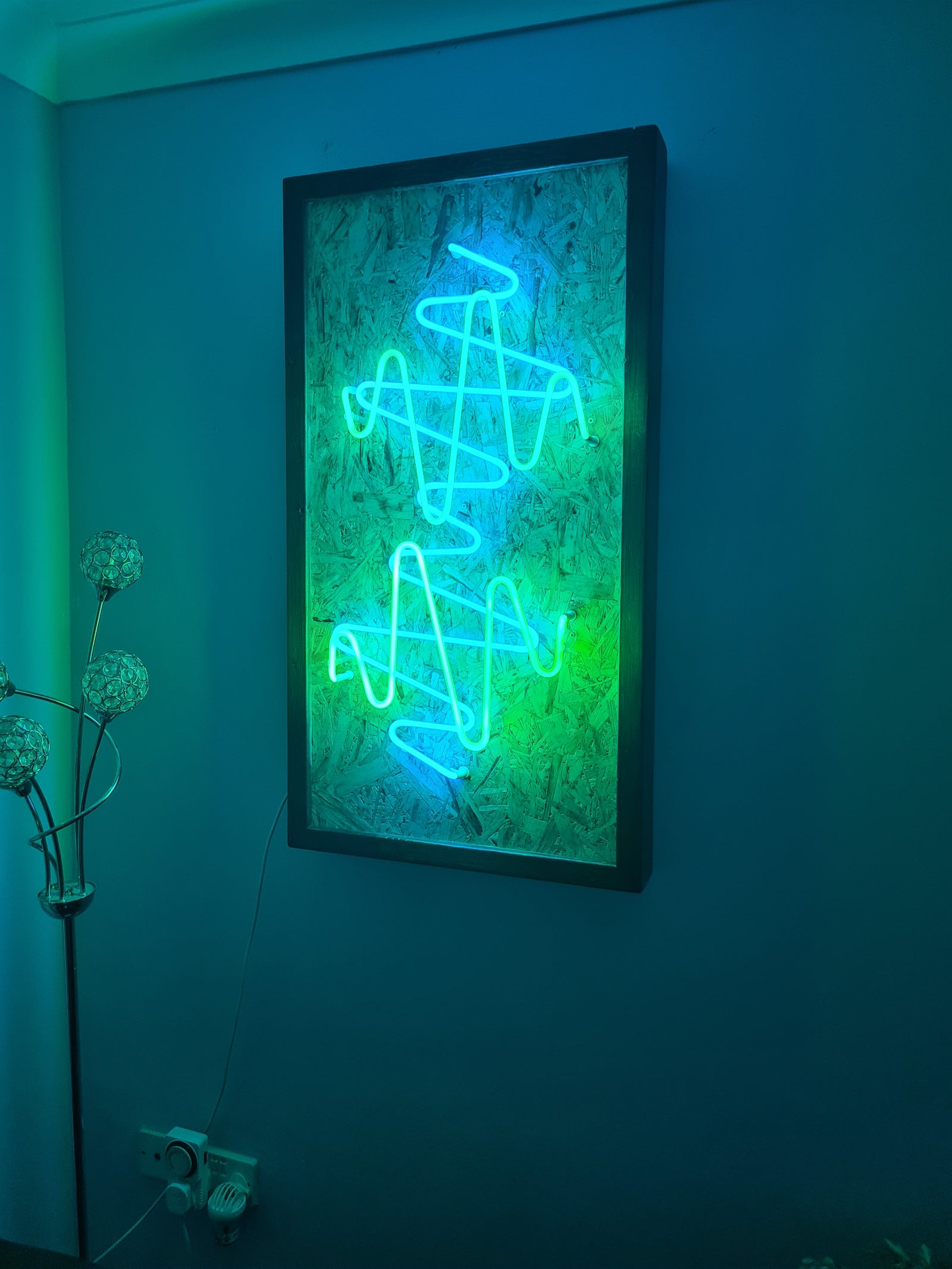 Electric Tide Neon Artwork