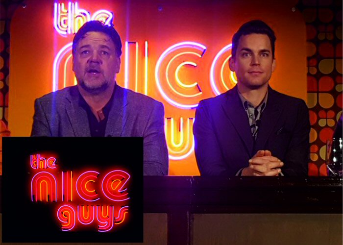the nice guys' multi-coloured neon sign. Real glass neon fitted onto yellow acrylic panel.