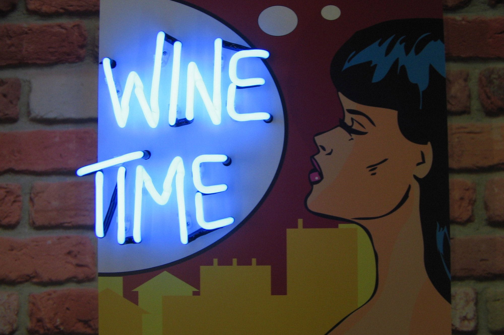 WINE TIME Neon Sign