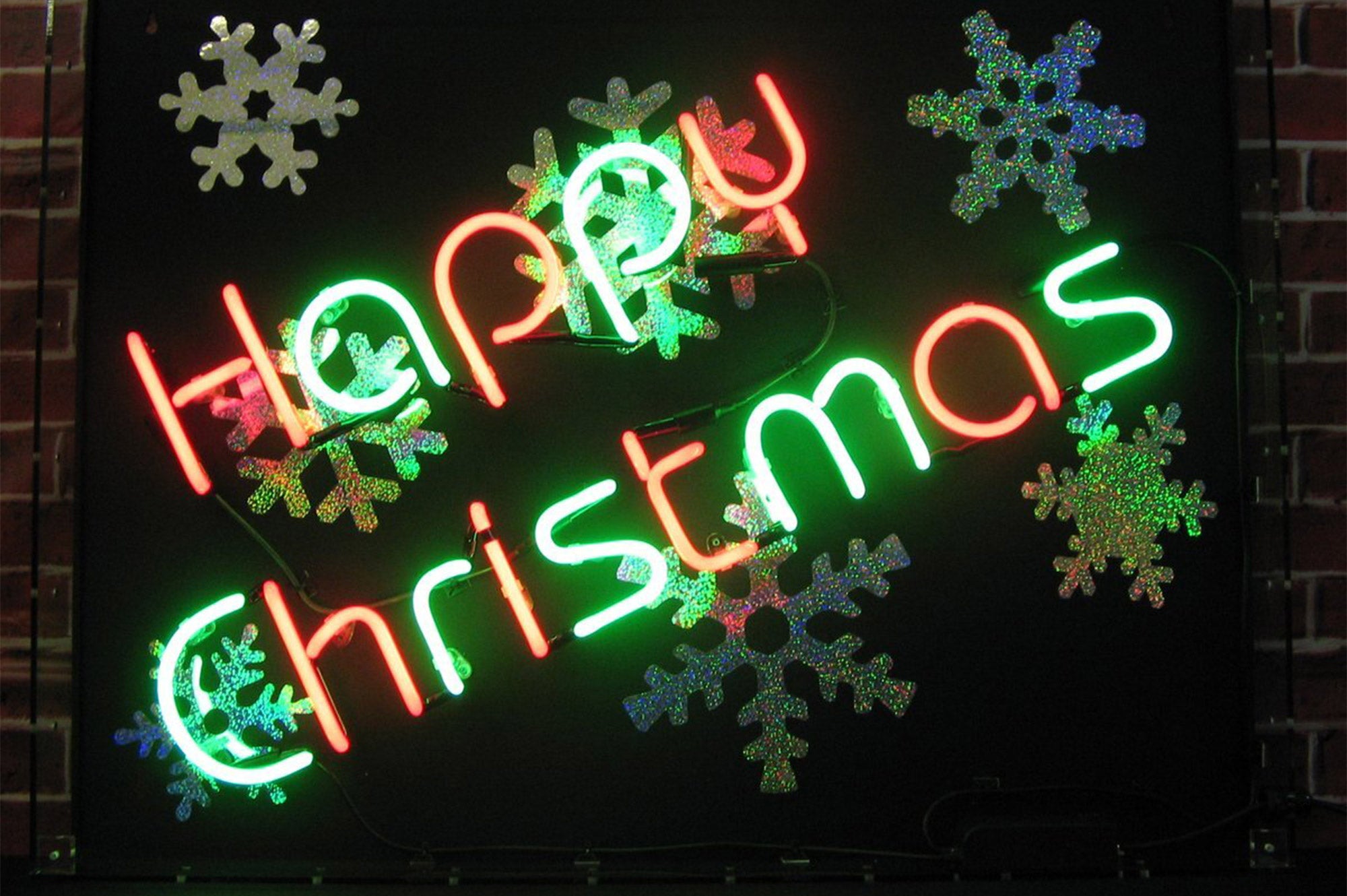 Happy Christmas Neon Sign