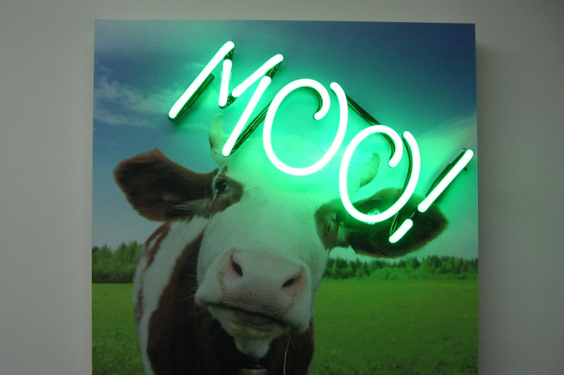 MOO! Neon Sign