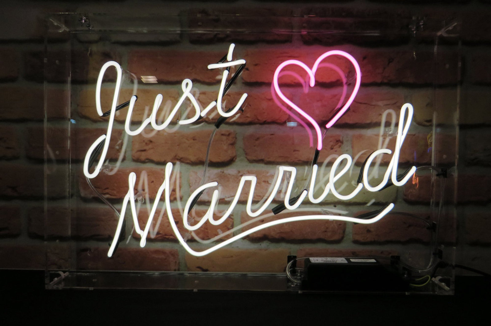 Just Married Neon Sign