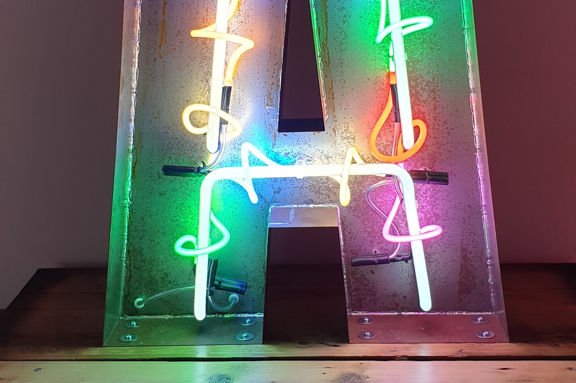 The Letter "A" Neon Sign