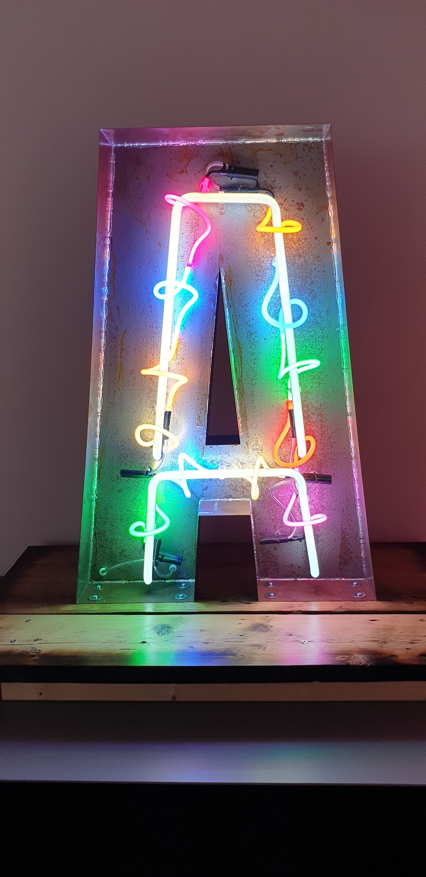 The Letter "A" Neon Sign