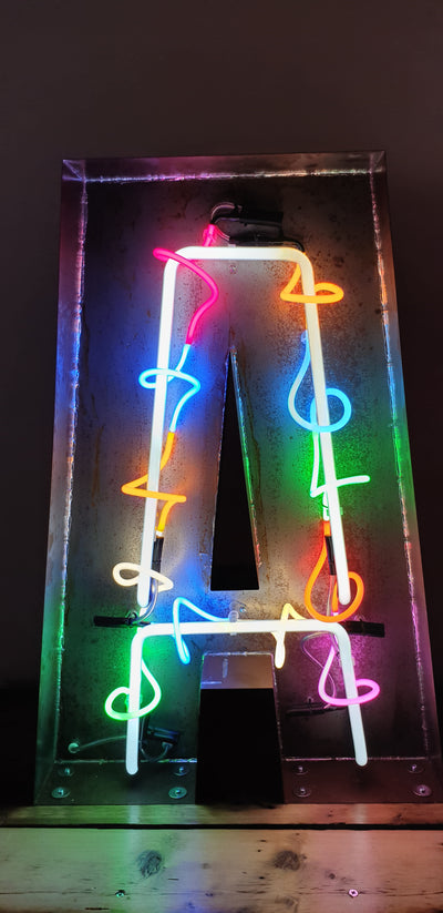The Letter "A" Neon Sign