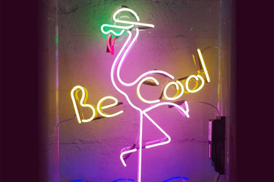 Flamingo Be Cool Neon Sign