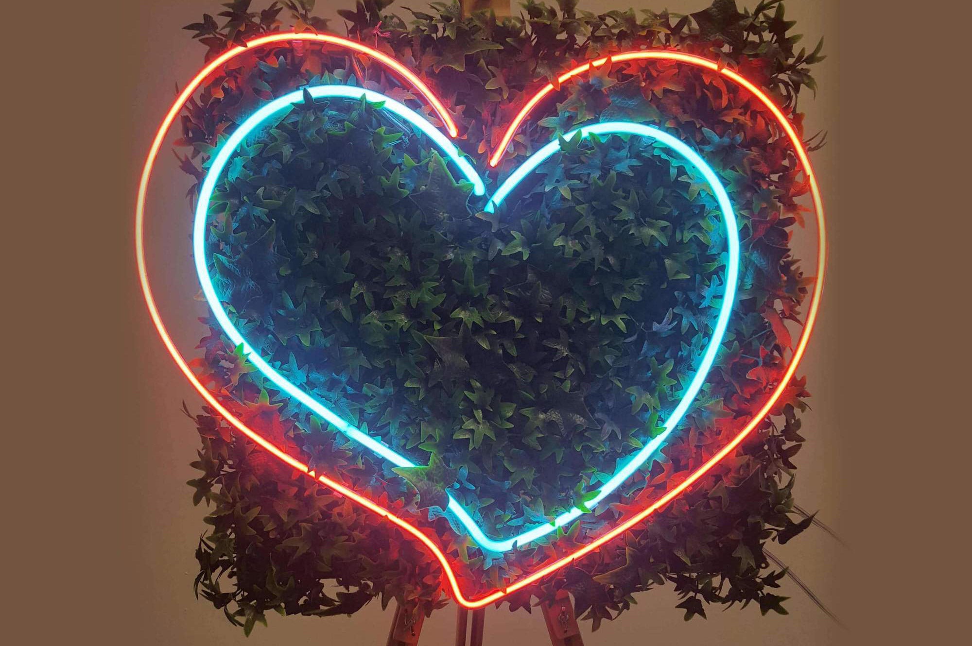 X2 Hearts Neon Sign