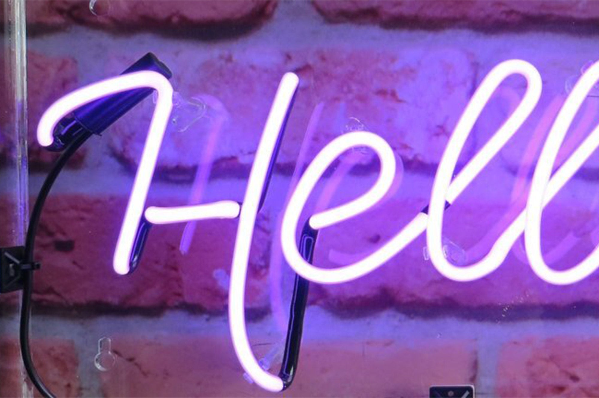 Hello neon store light sign