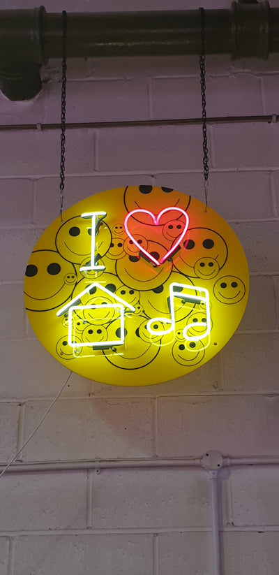 I Love House Music Neon Sign