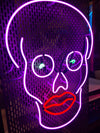Lippy Skull Neon Sign