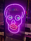 Lippy Skull Neon Sign