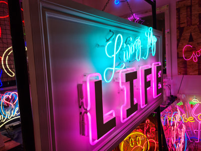 Living my Life Neon Sign