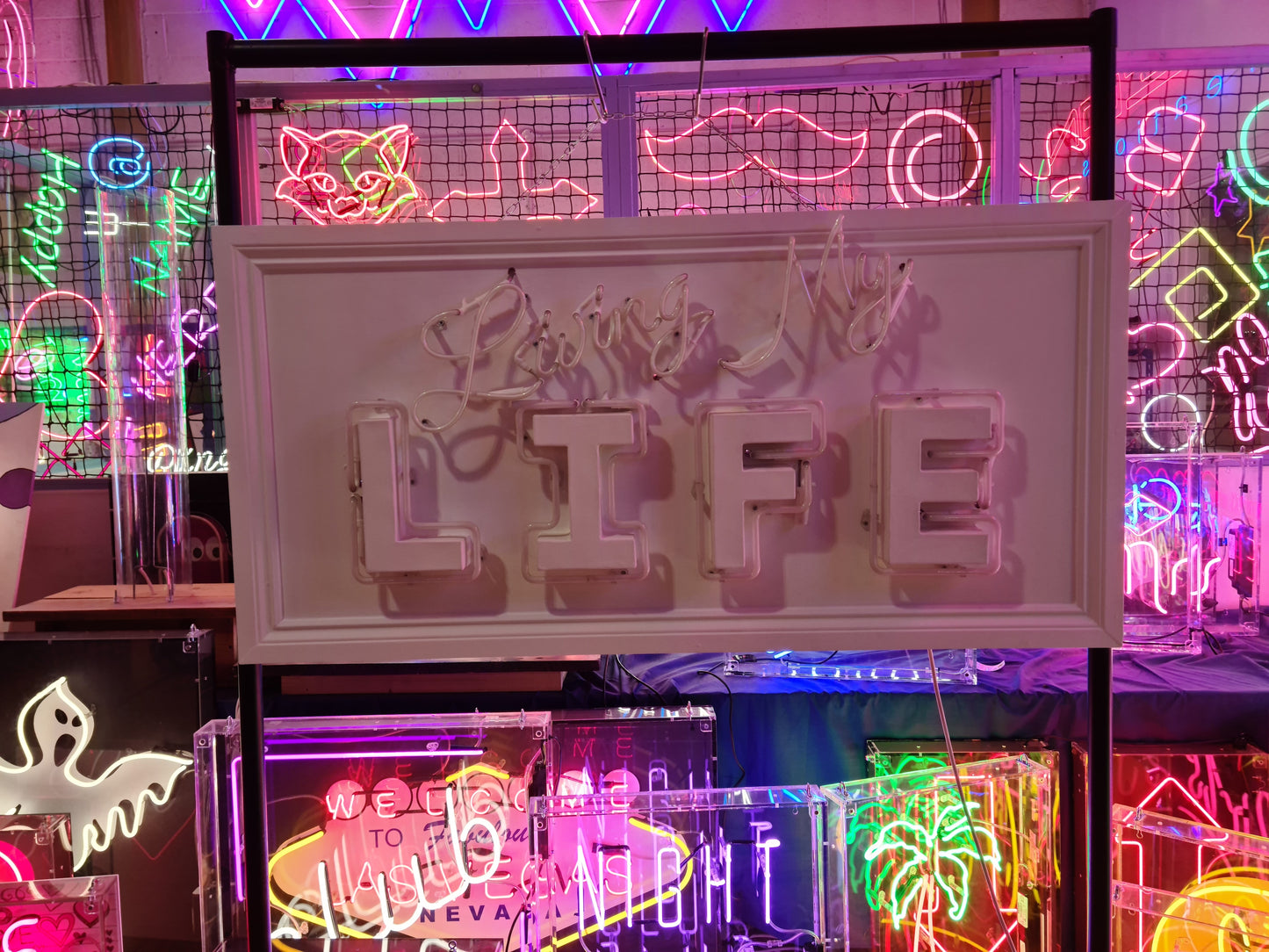 Living my Life Neon Sign
