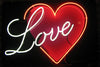 Love with heart Neon Sign