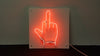 Middle Finger Neon Sign