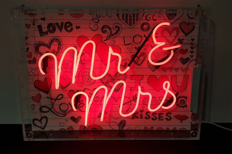 Mr & Mrs Neon Sign