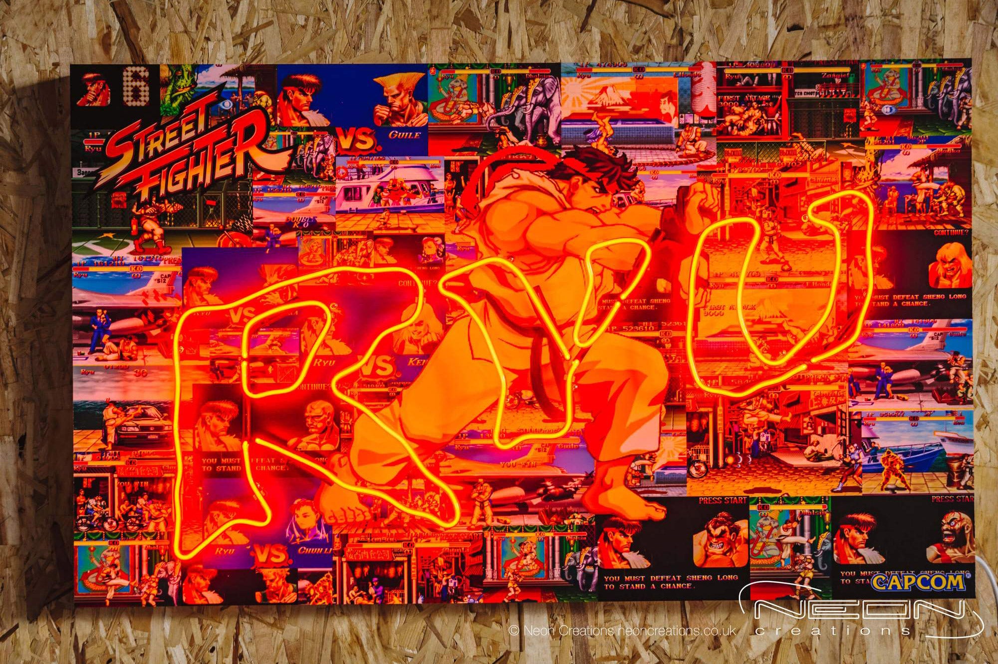Limited Edition Ryu Street Fighter Neon Sign