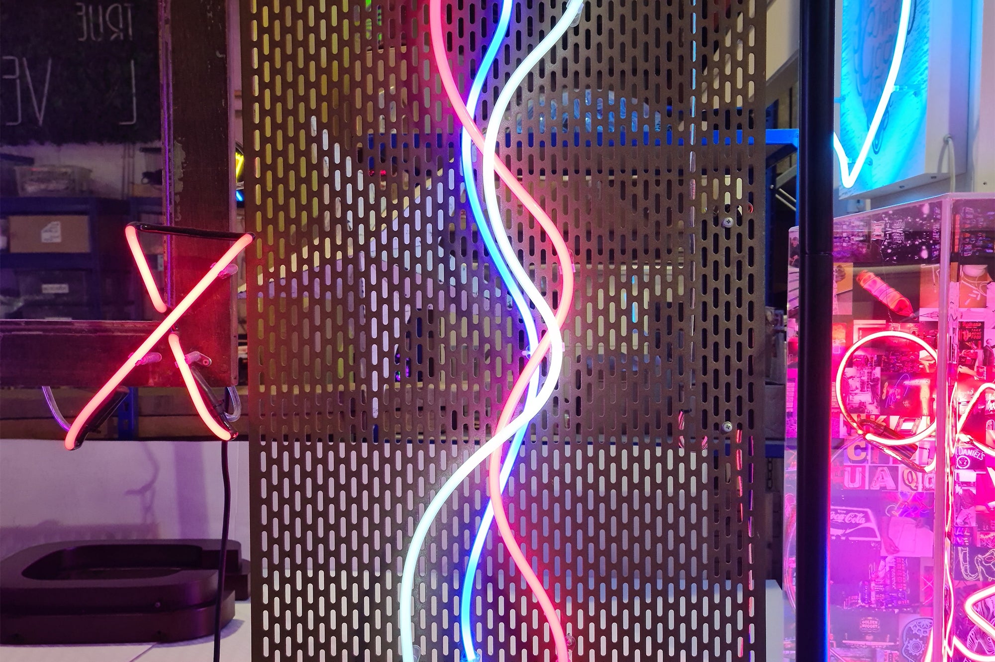 Red, White & Blue Neon Sign
