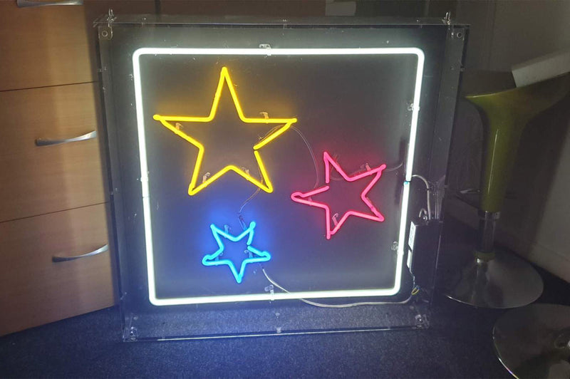 Stars in border Neon Sign