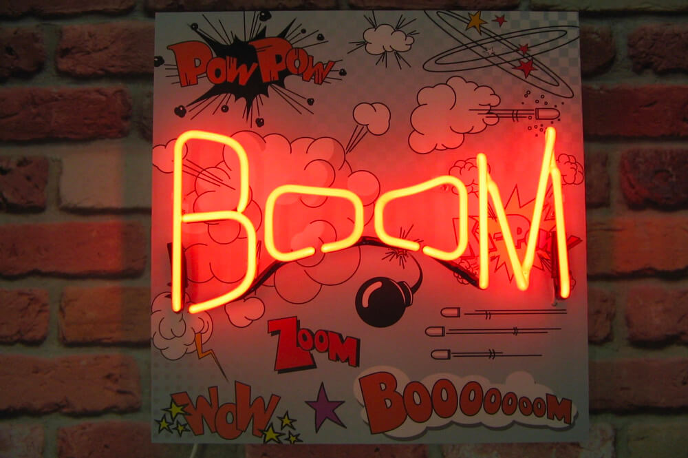BOOM Neon Sign