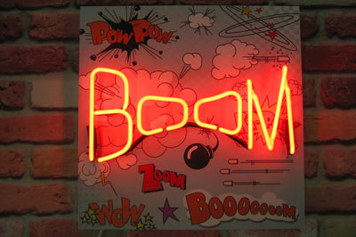 BOOM Neon Sign