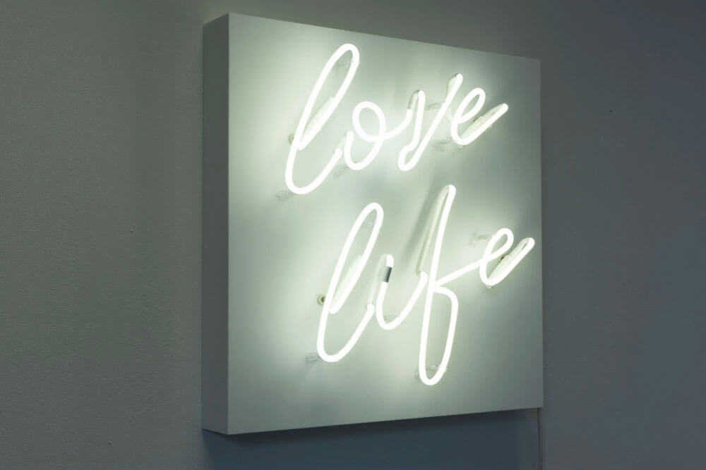 love life (White) Neon Sign